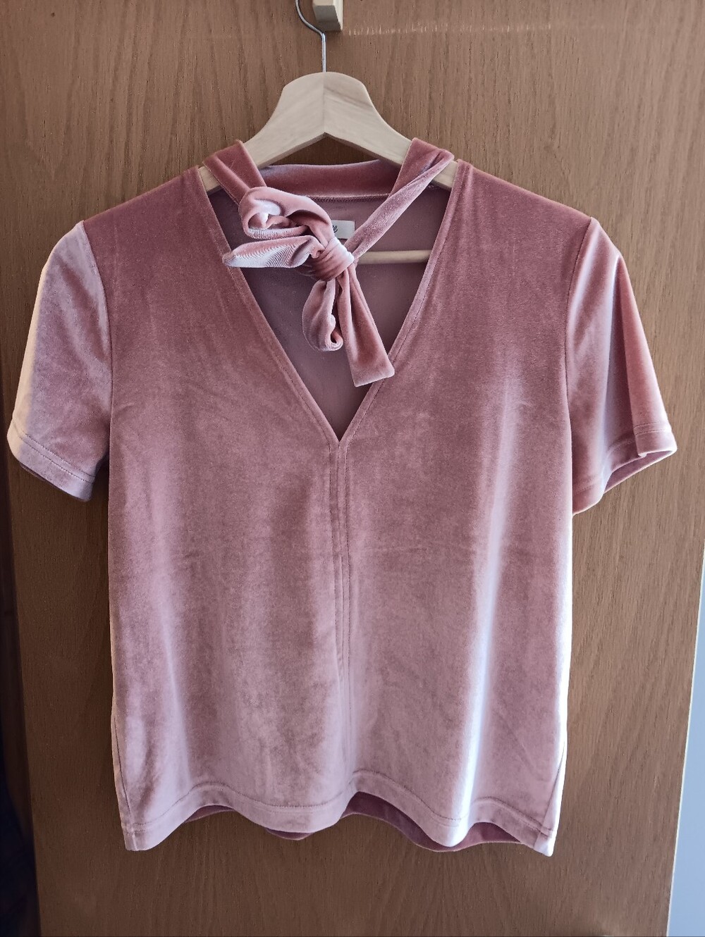Madewell Coral Tie Top